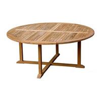 teak circular 18m table