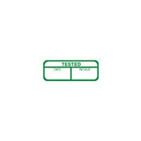Tested Labels, Green Mark & Seal, 40 x 15mm, Pack Of 120