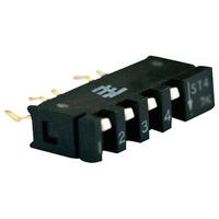 TE 1977104-4 Corcom SIP Switch STV08 Through Hole Gold 8P Black