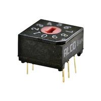TE 1825007-6 DIP Switch Rotary Through Hole Gold 10P Black/Red
