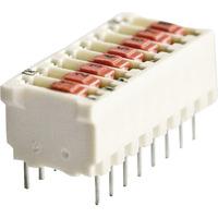 TE 5161390-4 DIP Switch Through Hole 3.2mm Tin 4P Natural