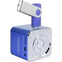 Technaxx MusicMan Mini Soundstation MP3 Player Speaker, Blue