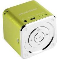 Technaxx MusicMan Mini Soundstation MP3 Player Speaker, Green