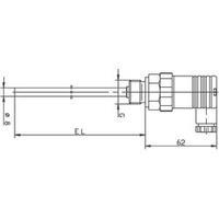 Temperature sensor Sensor type Pt100 ATT.FX.METERING_RANGE_TEMPERATURE-50 up to 200 °C Sensor diameter 8 mm Jumo