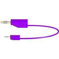 Test lead [ Banana jack 4 mm - Banana jack 2 mm] 0.30 m Violet MultiContact AK205/410