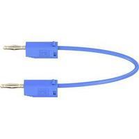 Test lead [ Banana jack 2 mm - Banana jack 2 mm] 0.075 m Blue MultiContact LK205