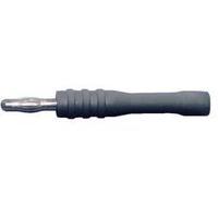 Test lead adapter [ Probe head socket - Banana jack 4 mm] Flexible Testec 21012 Grey