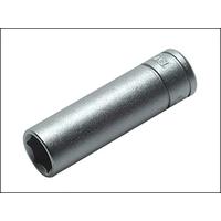 Teng Deep Socket Hex 6 Point Regular 1/4in Drive 12mm