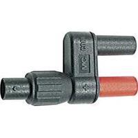 Test lead adapter [ BNC socket - 4 mm socket] Scoop-proof MultiContact XF-BB/4 Black/red