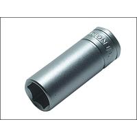 Teng Deep Socket Hex 6 Point Regular 3/8in Drive 21mm