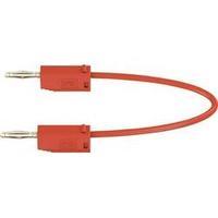 Test lead [ Banana jack 2 mm - Banana jack 2 mm] 0.075 m Red MultiContact LK205