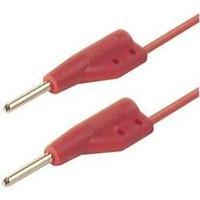 Test lead [ 2 mm plug - 2 mm plug] 0.50 m Red SKS Hirschmann MVL 2/50 rt