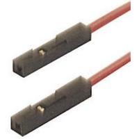 Test lead [ 0.64 mm socket - 0.64 mm socket] 0.25 m Red SKS Hirschmann MKL 0, 64/25-0, 25 rt