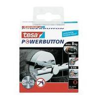Tesa® Powerbutton Deluxe Hook Round, Chromed