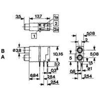 Test socket Socket, horizontal mount Mentor 1823.2235 1 pc(s)