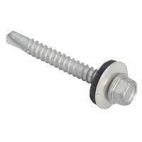 TechFast Hex Head Roofing Screw Self-Drill Light Section 5.5 x 45mm Pack 100