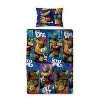 Teenage Mutant Ninja Turtles Dudes - Single Rotary Duvet Set