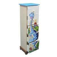 teamson dinosaur 5 drawer cabinet td 0070a