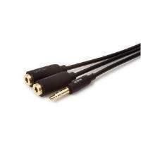 Techlink iWires (0.2m) 3.5mm Stereo Plug to 2 x 3.5mm Stereo Sockets