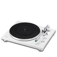 teac tn300 2 speed analog turntable in white