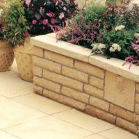 Textured Buff Coping Stone (L)580mm (W)136mm (T)50mm