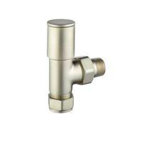 terrier decor silver nickel plated angled radiator valve