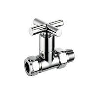 terrier decor chrome plated straight radiator valve