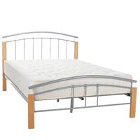 tetras silver bed frame double