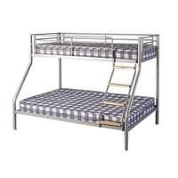 teri metal triple sleeper teri triple sleeper silver metal bunk bed