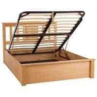 Terran Oak Ottoman Bed Frame