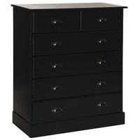 Terra Pine and Dark Stain Chest of Drawer - 4+2 Drawer