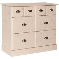 Terra Pine White 4+2 Deep Chest of Drawer