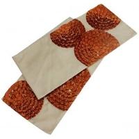 Terracotta Satin Sunburst Table Runner (SS14) (Set of 10)