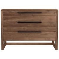 Teak Light Frame 3 Chest of Drawer