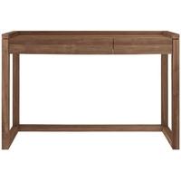 Teak Frame 2 Drawer Small Pc Console Table