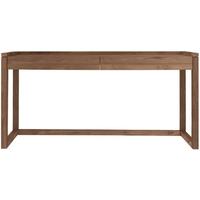 Teak Frame 2 Drawer Large Pc Console Table