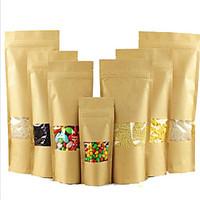 Tea Bags Kraft Window Ziplock Bags Of Food Packaging, Self-Sealing Bags Wholesale Custom Wolfberry A Ten Pack