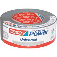 tesa® 56389 Extra Power Universal Fabric Tape - Silver - 48mm x 50m