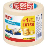 tesa 55338 universal masking tape beige 30mm x 50m pack of 3