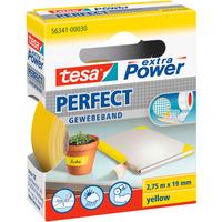 tesa® 56341 Extra Power Fabric Tape - Yellow - 19mm x 2.75m