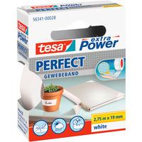 tesa® 56341 Extra Power Fabric Tape - White - 19mm x 2.75m