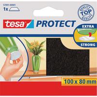 tesa® 57891 Protect Felt Pads Brown 100 x 80mm 57891-01