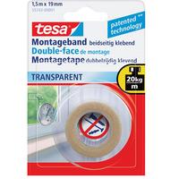tesa® 55743 Double Sided Tape Transparent 19mm x 1.5m