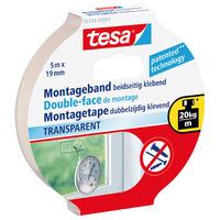 tesa 55744 double sided tape transparent 19mm x 5m