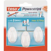 tesa® 56625 Powerstrips Oval Hooks - White Pack Of 3