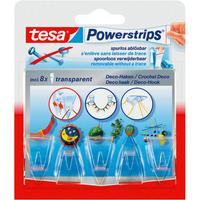 tesa® 58900 Powerstrips Deco Transparent Hooks Pack Of 8