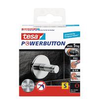 tesa® 59320 Power Button Chrome (Ø x D) 32mm x 28mm