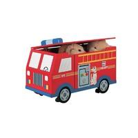 teamson transportation fire engine trunk on wheels w 4007a