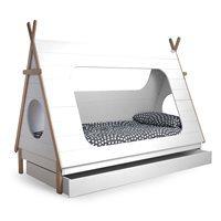 teepee cabin bed trundle drawer