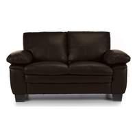 Texas 2 Seater Leather Sofa Brown